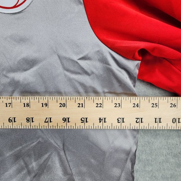 VTG Los Angeles Clippers Jacket Mens Large Silver Red NBA Court Warm Up Adidas - Picture 2 of 16